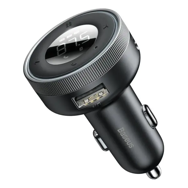 FM-трансмиттер Baseus Enjoy Car Wireless MP3 Charger (Wireless 5.0+5V/3.4A) Black (CCLH-01)