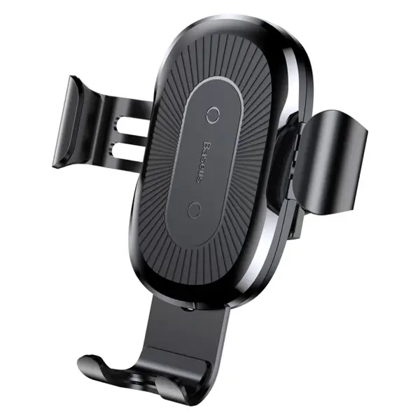 Автодержатель для мобильного с беспроводной зарядкой Baseus Wireless Charger Gravity Car Mount Black (WXYL-01)