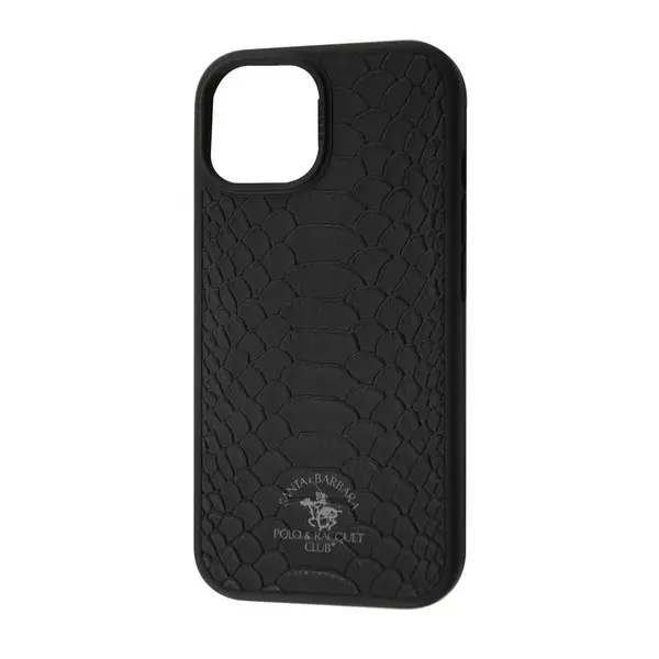 Чехол кожаный POLO Knight (Leather) iPhone 15 black