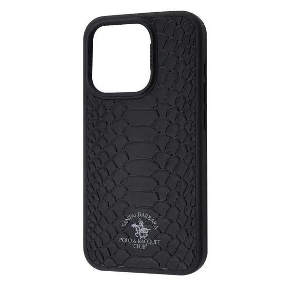 Чехол кожаный POLO Knight (Leather) iPhone 15 Pro black