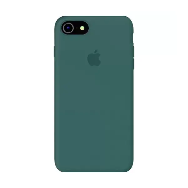 Чехол Apple iPhone 8/ SE 2020/ SE 2022 Silicone cases without cover charging socket Pine Needle Green