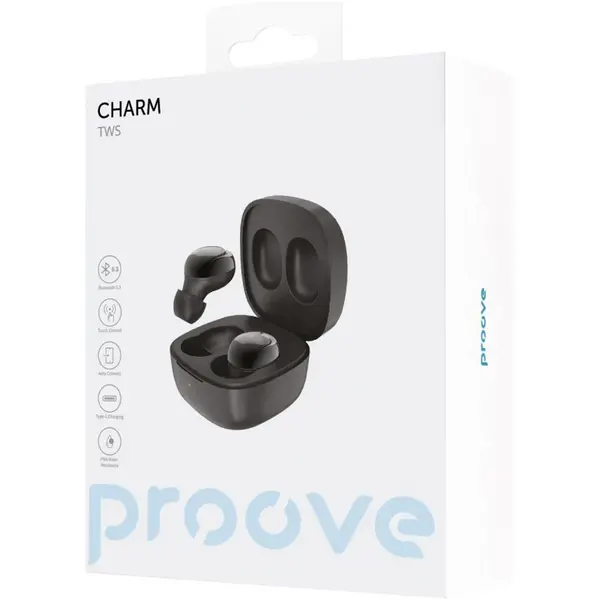 Беспроводные наушники Proove Charm TWS black (TWCH00010001), Цвет: Черный, Оригинальное название цвета: Black, изображение 5