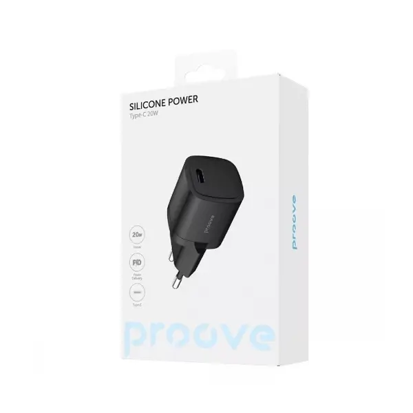 МЗП Proove Silicone Power 20W (Type-C) black (WCSP20010001), Цвет: Черный, Оригинальное название цвета: Black, изображение 5