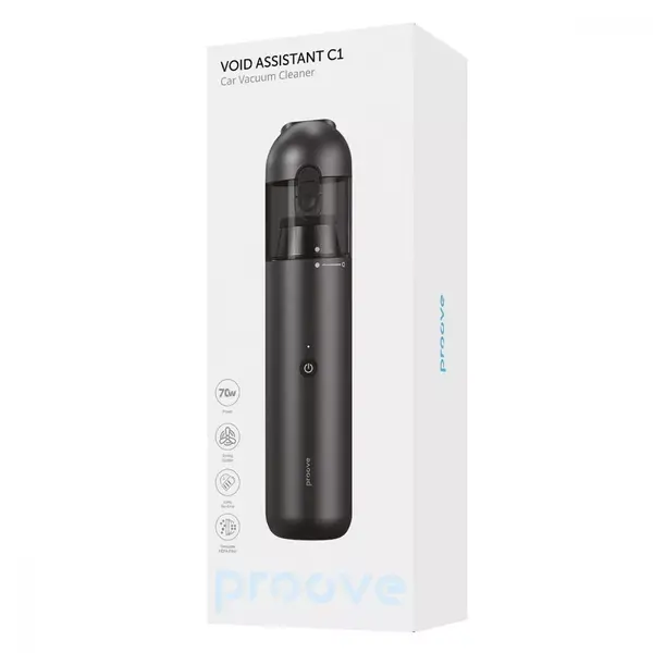 Автомобільний пилосмок Proove Void Assistant C1 (7500pa) black (PVV170010001), зображення 2