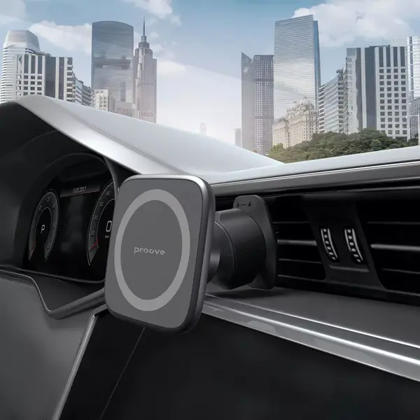 Автомобильный держатель для мобильного Proove Block Magnetic Air Outlet Car Mount black(CHMA00000001), изображение 4