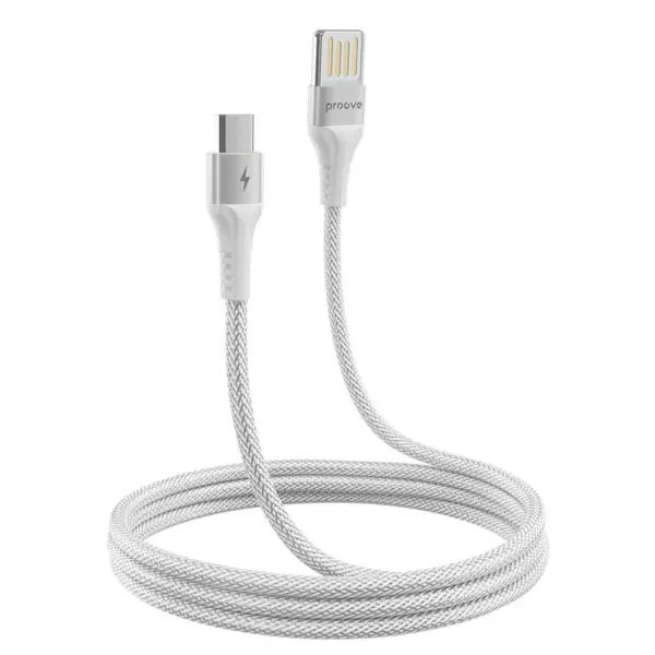Кабель Proove Double Way Weft Micro USB 2.4A (1m) white (CCDW20001302)