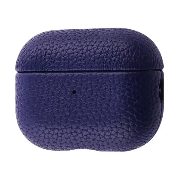 Чехол Leather Case AirPods Pro midnight blue, Цвет: Синий, Оригинальное название цвета: Midnight blue
