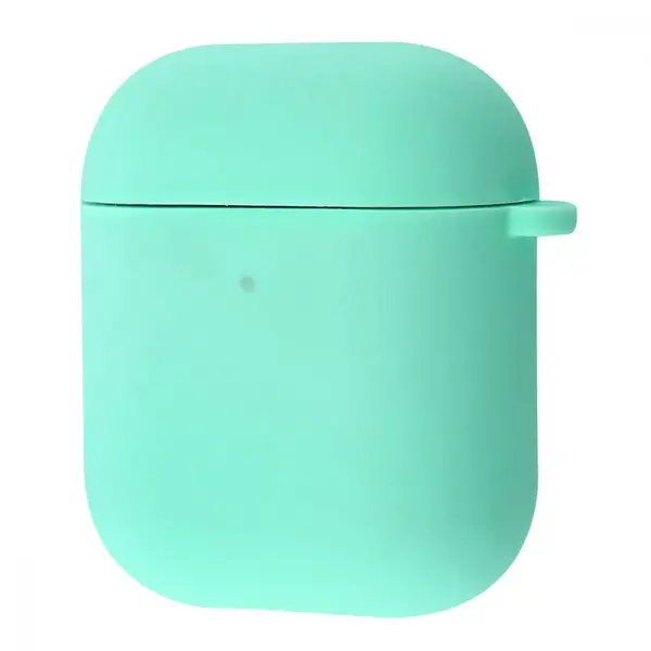 Чехол Silicone Case Full for AirPods 1/2 spearmint, Колір: Зелений, Оригінальна назва кольору: Spearmint