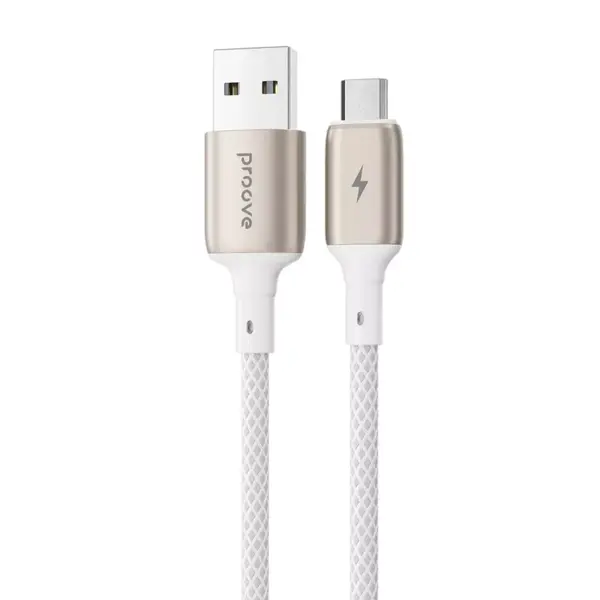 Кабель Proove Dense Metal Micro USB 2.4A (1m) white (CCDM20001302), изображение 2
