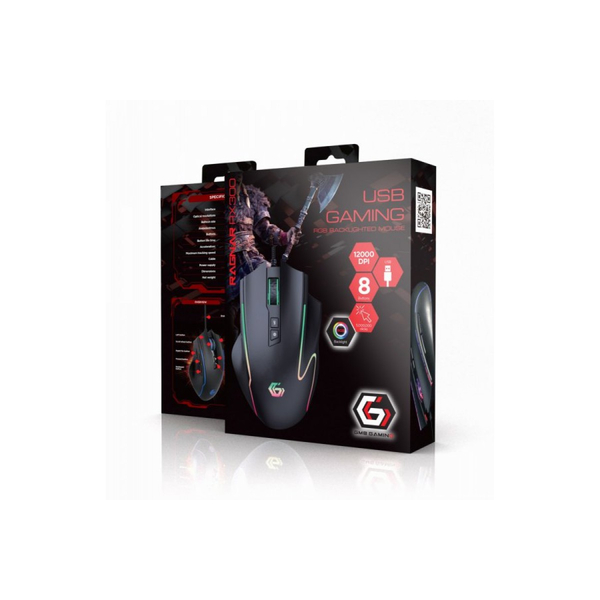 Оптична ігрова мишка Gembird MUSG-RAGNAR-RX300, USB інтерфейс, зображення 4