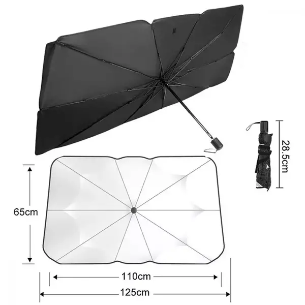 Солнцезащитный зонт для автомобиля SunShield 110*125*65, изображение 5