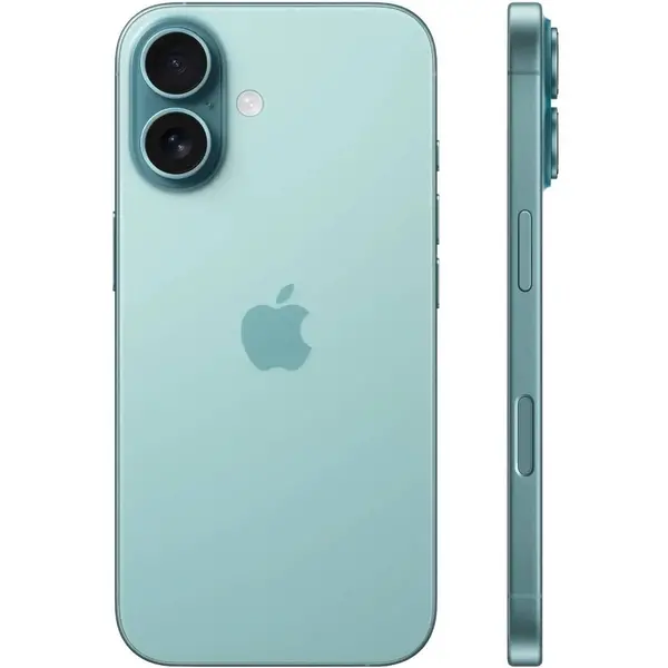 Apple iPhone 16 128GB Teal, Память: 128 Гб, Цвет: Зеленый, Оригинальное название цвета: Teal, Объем оперативной памяти: 8 Гб, Батарея, мAч: 3561, изображение 4