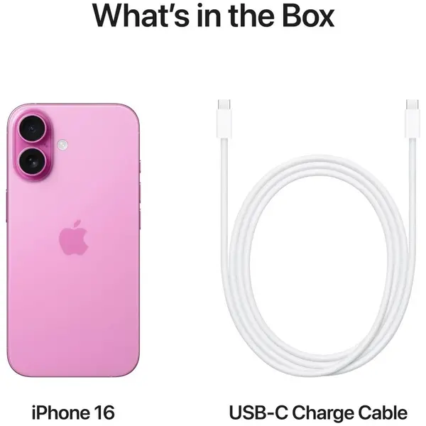 Apple iPhone 16 128GB Pink, Пам'ять: 128 Гб, Колір: Рожевий, Оригінальна назва кольору: Pink, Об'єм оперативної пам'яті: 8 Гб, Батарея, мAч: 3561, зображення 11