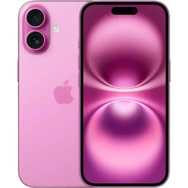 Apple iPhone 16 128GB Pink, Пам'ять: 128 Гб, Колір: Рожевий, Оригінальна назва кольору: Pink, Об'єм оперативної пам'яті: 8 Гб, Батарея, мAч: 3561