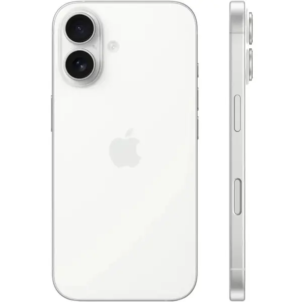 Apple iPhone 16 128GB White, Пам'ять: 128 Гб, Колір: Білий, Оригінальна назва кольору: White, Об'єм оперативної пам'яті: 8 Гб, Батарея, мAч: 3561, зображення 4