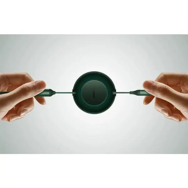 Кабель Baseus Bright Mirror 2 Series Retractable 3-in-1 Fast Charging Data Cable USB to Lightning+Type-C+MicroUSB 66W 1.1m Green, изображение 12