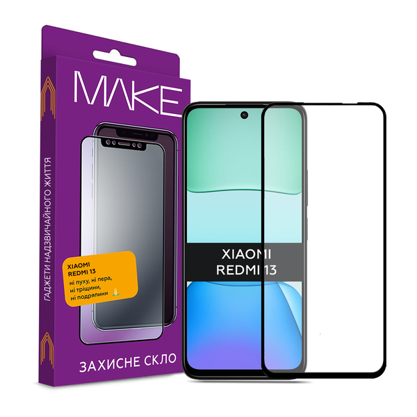 Захисне скло для смартфону MAKE Xiaomi Redmi 13