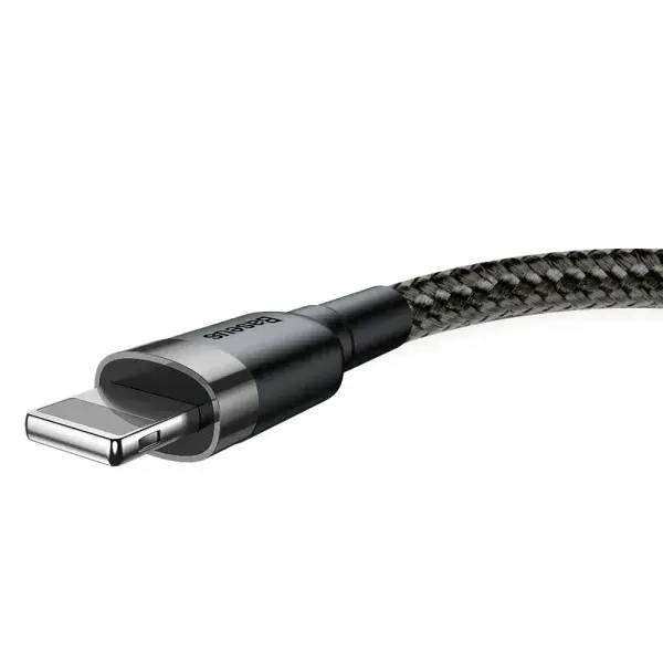 Кабель Baseus Cafule Lightning 1.5A (2m) gray/black (CALKLF-CG1), изображение 6
