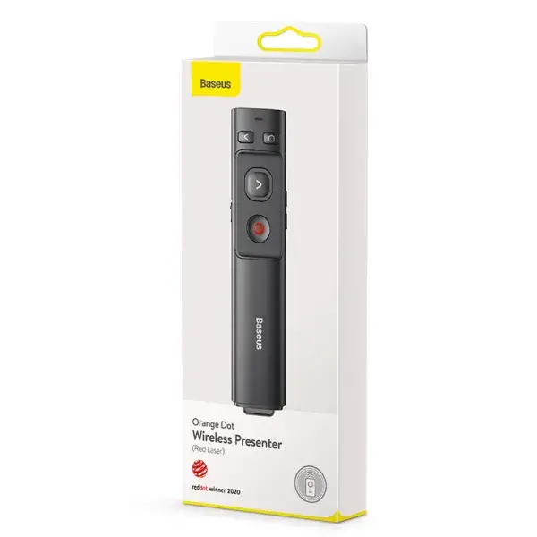 Лазерна указка Baseus Orange Dot Wireless Presenter (Red Laser) Grey (ACFYB-B0G), изображение 4