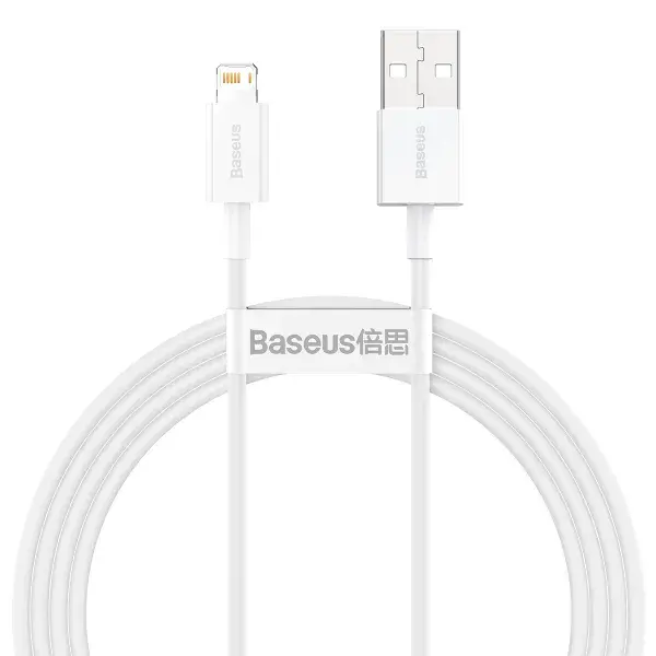 Кабель Baseus Superior Series Fast Charging Lightning 2.4A (1,5m) (white) CALYS-B02