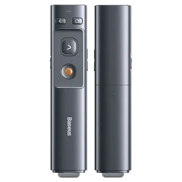 Бездротова указка-презентер Baseus Orange Dot Wireless Presenter Red Laser Grey (ACFYB-0G)