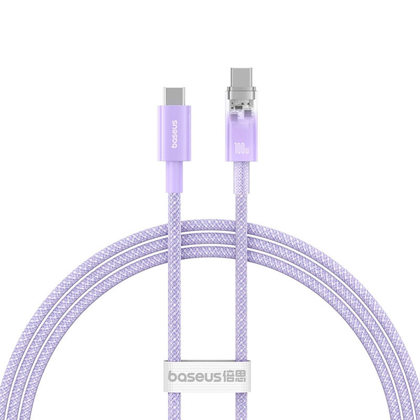 Кабель Baseus Gem Fast-Charging Data Cable USB-C to USB-C 100W 2m Nebula Purple (P10373000511-01)