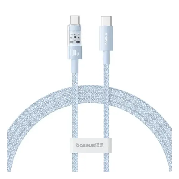 Кабель Baseus Gem Fast-Charging Data Cable USB-C to USB-C 100W 2m Galaxy Blue (P10373000311-01)