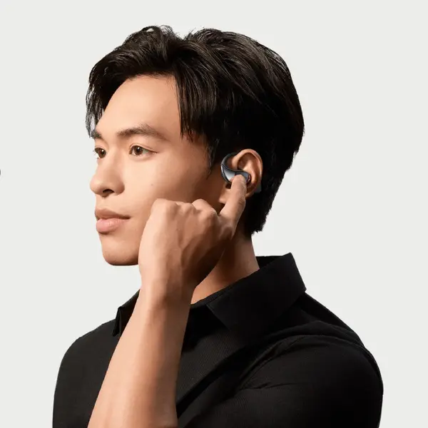 Наушники Xiaomi OpenWear Stereo Cosmic Gray (BHR8474GL), Цвет: Серый, Оригинальное название цвета: Cosmic Gray, Наличие активного шумоподавления: С функцией, изображение 4