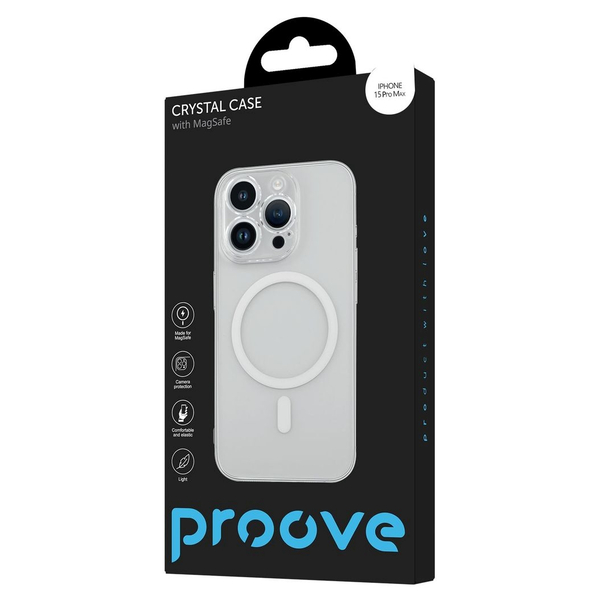 Чохол Proove Crystal Case with Magnetic Ring iPhone 15 Pro Max (прозорий), зображення 2