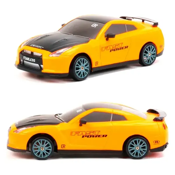 Машинка для дрифту на радіокеруванні Nissan GT-R (1:24) (yellow), изображение 2