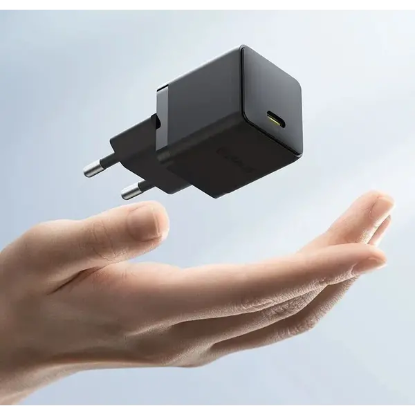 Сетевое зарядное устройство Baseus Palm Fast Charger Type-C 20W (black) (P10111602113-00), изображение 6