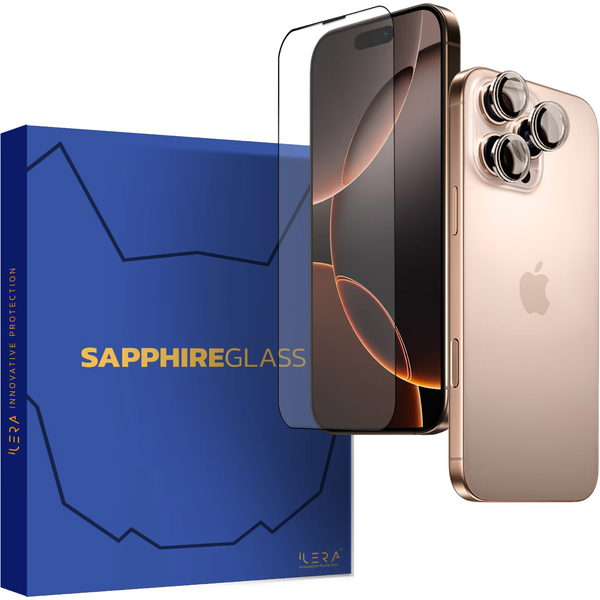 Захисне скло для смартфону iLera Sapphire Ultra + Glass Apple iPhone 16 Pro Max