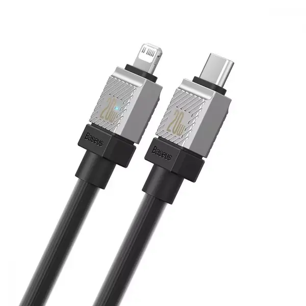 Кабель Baseus CoolPlay Series Fast Charging Type-C to Lightning 20W (1m) (black) (CAKW000001), зображення 4
