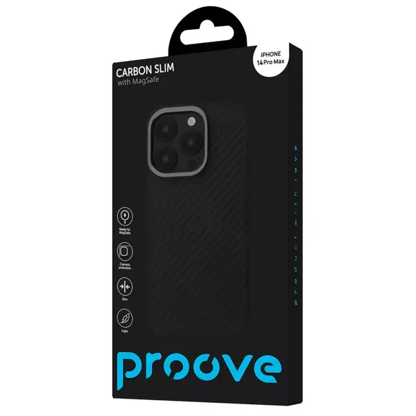 Чохол Proove Carbon Slim with Magnetic Ring iPhone 14 Pro Max, зображення 2