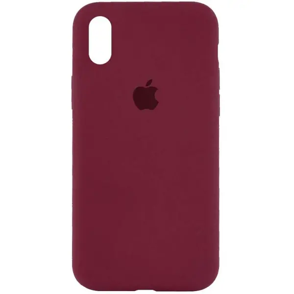 Чохол Apple iPhone X/ XS Silicone cases full cover Plum