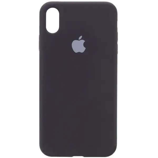 Чохол Apple iPhone X/ XS Silicone cases full cover Midnight Black