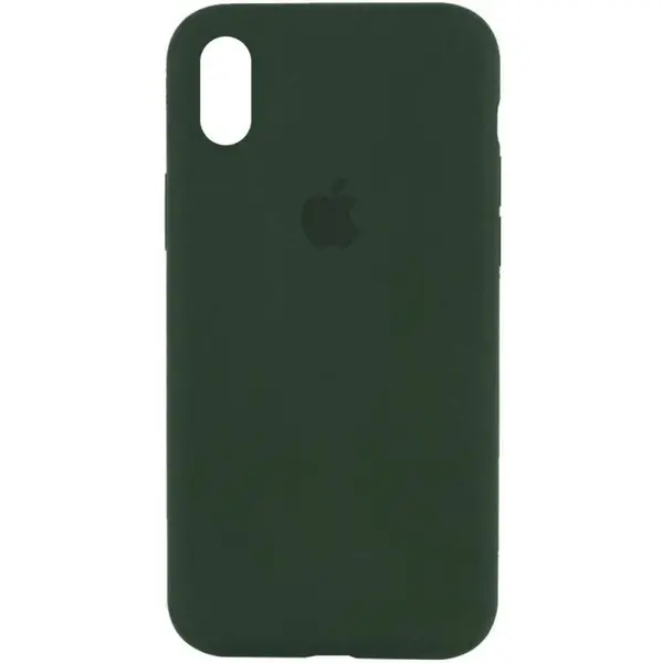 Чохол Apple iPhone X/ XS Silicone cases full cover Pine Needle Green