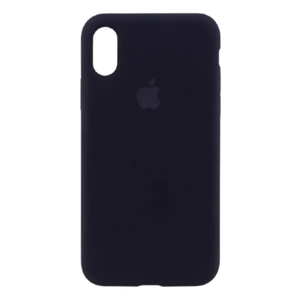 Чохол Apple iPhone X/ XS Silicone cases without cover charging socket Black