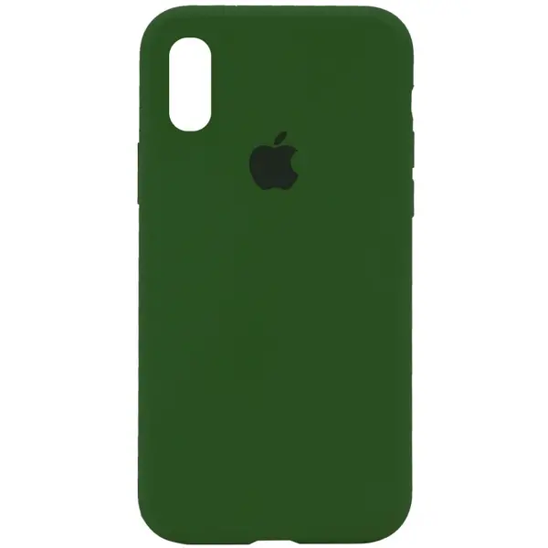 Чохол Apple iPhone X/ XS Silicone cases without cover charging socket Navy Blue