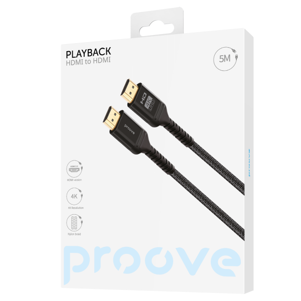 Кабель Proove PlayBack HDMI to HDMI 5м (чорний) (DCP520003601), изображение 2