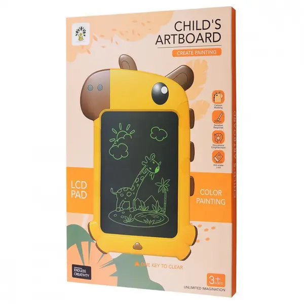 Планшет для малювання Giraffe 8.5 дюймів (colors) (жовтий), зображення 2