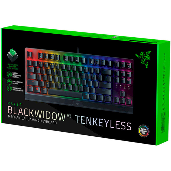 Клавіатура дротова ігрова Razer BlackWidow V3 TKL RU (RZ03-03490700-R3R1), зображення 8