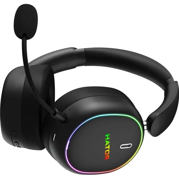 Игровая гарнитура HATOR PHOENIX 2 Hi-Res (ESH40) Wireless Black SyncHUB connection, изображение 12