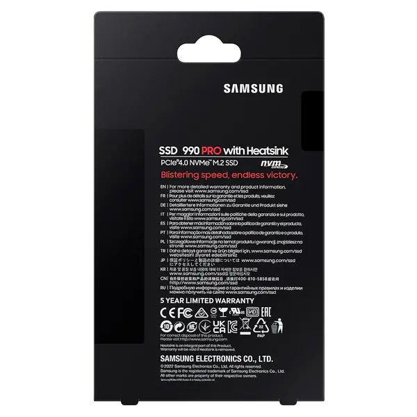 SSD накопичувач Samsung M.2 1TB PCIe 4.0 990PRO + радіатор, изображение 5