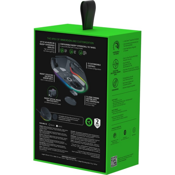 Мышь Razer Basilisk V3 PRO Wireless, 35K, black (RZ01-05240100-R3G1), изображение 9