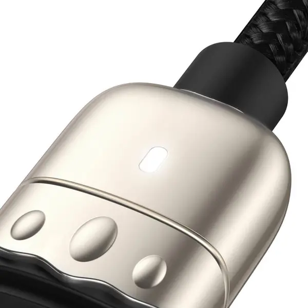 Кабель Baseus Year of the Tiger One-for-three Data Cable USB to M+L+C 3.5A 1.2m Black, изображение 3