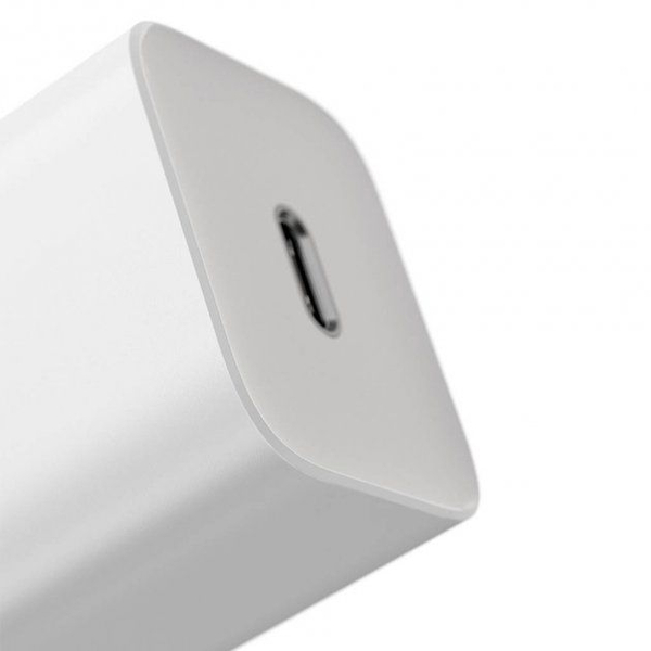 Мережевий зарядний пристрій Baseus Super Silicone PD Charger 20W (1Type-C) + With Cable Type-C to Lightning Black, зображення 2