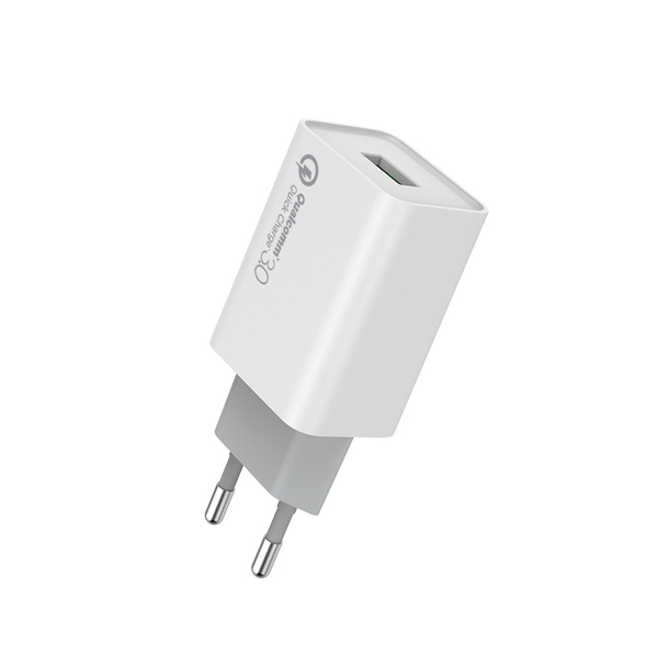 Мережевий зарядний пристрій Colorway 1USB Quick Charge 3.0 (18W) White, зображення 4