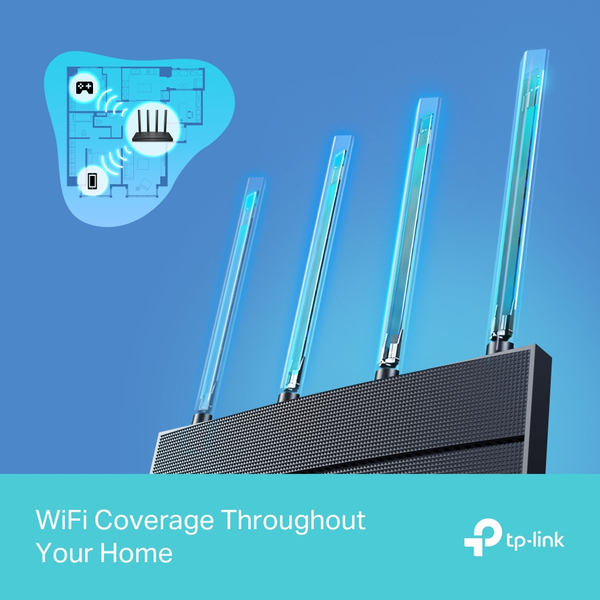 Маршрутизатор интернет WiFi6 TP-Link Archer AX12, изображение 4