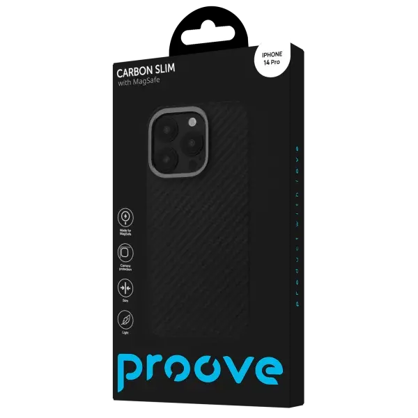 Чохол Proove Carbon Slim with Magnetic Ring iPhone 14 Pro, зображення 3
